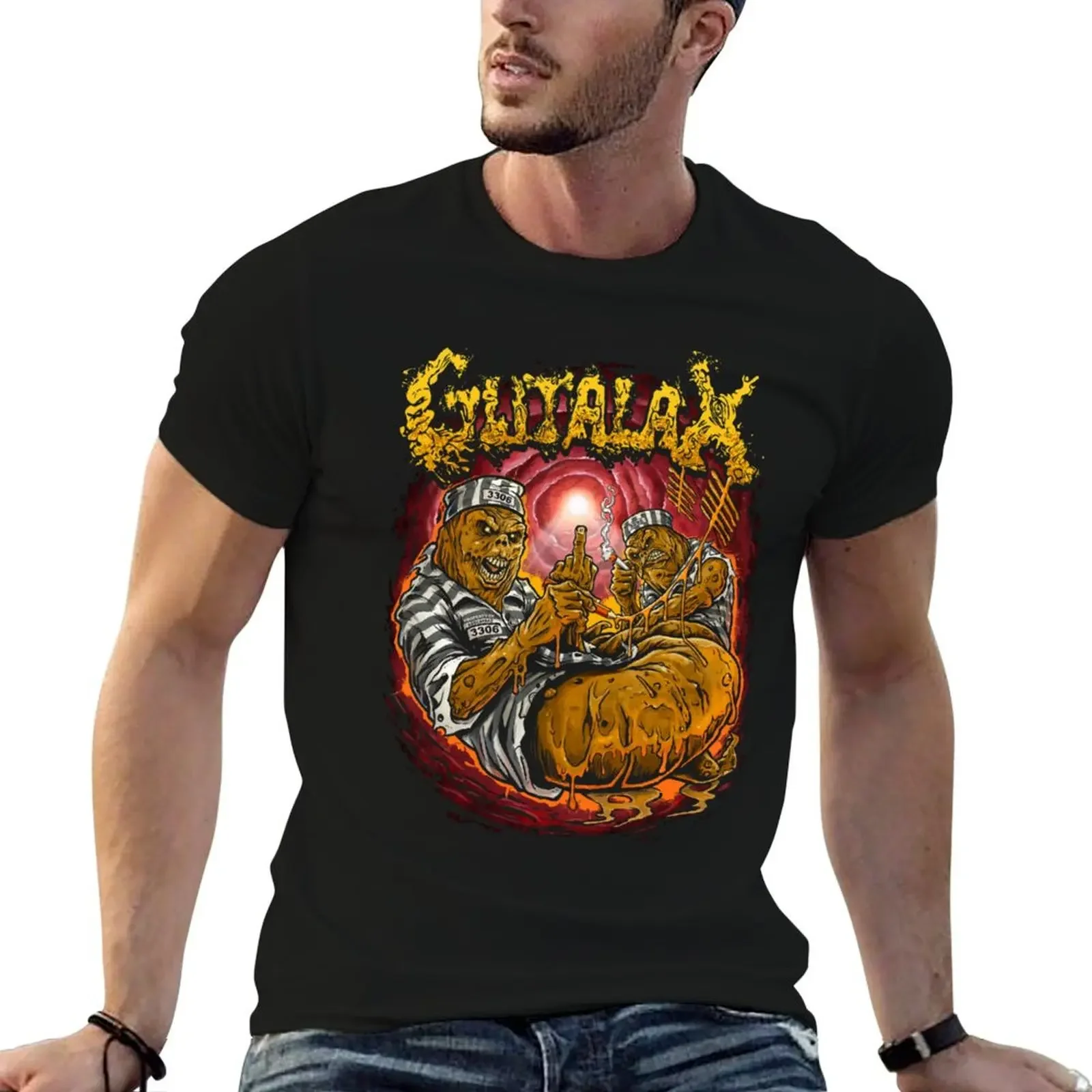 

Gutalax Asscatraz Classic T-Shirt oversize t-shirts man Funny t-shirts shirts graphic tee heavy weight t shirts for men