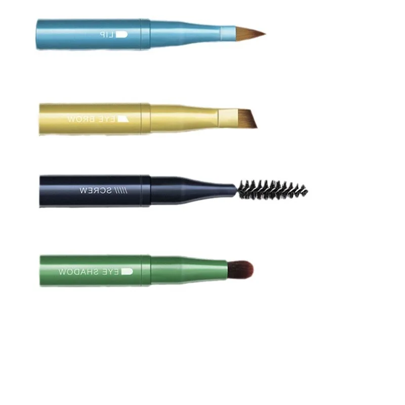 Nuevas herramientas de belleza, brocha de maquillaje multifuncional, brocha de maquillaje portátil, artefacto de reparación, brocha Cuatro en Uno