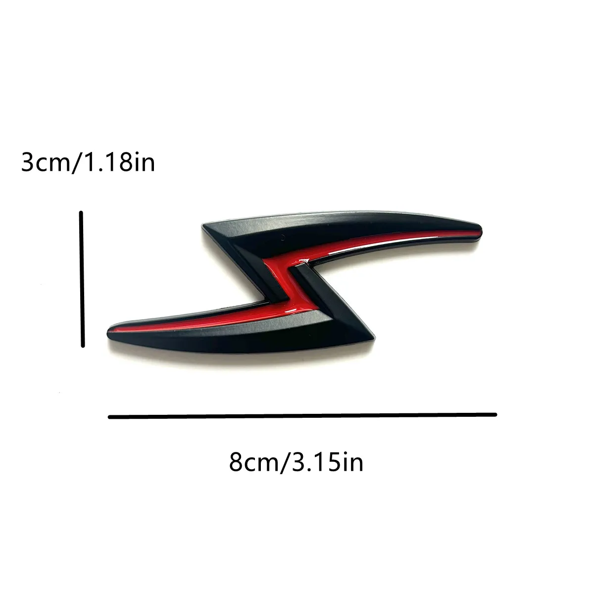 3D Metal Car Letters S Lightning Logo Emblem Fender Badge Trunk Stickers For 200sx 240sx Zenki Silvia S14 S15 Accessories