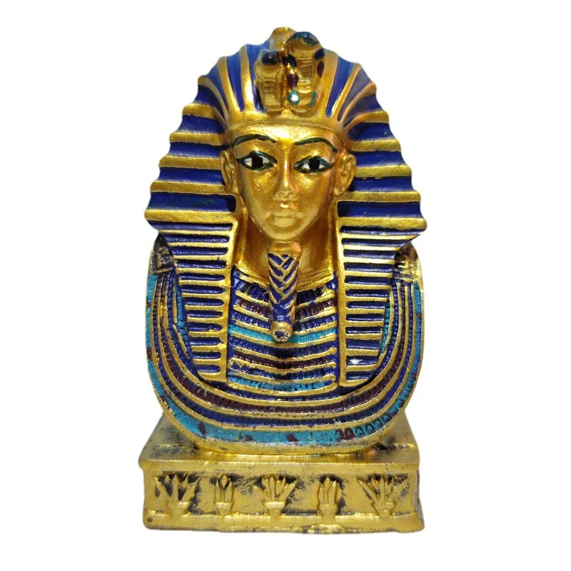 Tutankhamun รูปปั้นจำลองฟาโรห์ของเล่น, ปิรามิดของเล่นผงตุ๊กตาฟาโรห์ของประดับโต๊ะทำงาน