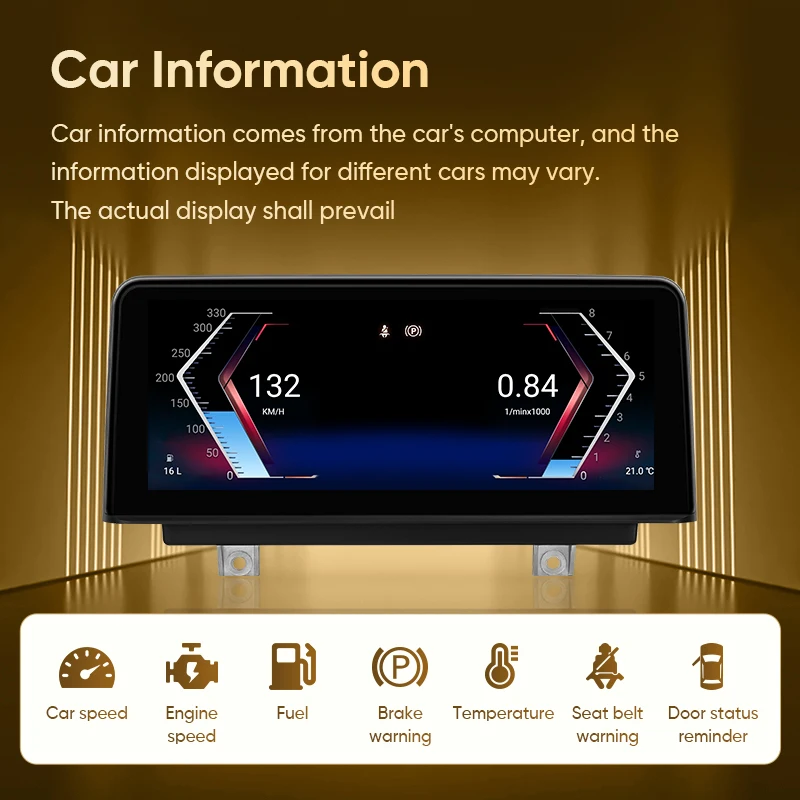 AINAVI F30 Carplay para BMW F30 Android Auto F31 F32 F33 F34 F35 F36 NBT ID6 2011-2017 Radio Multimedia para Auto con Pantalla Táctil HD IPS 6