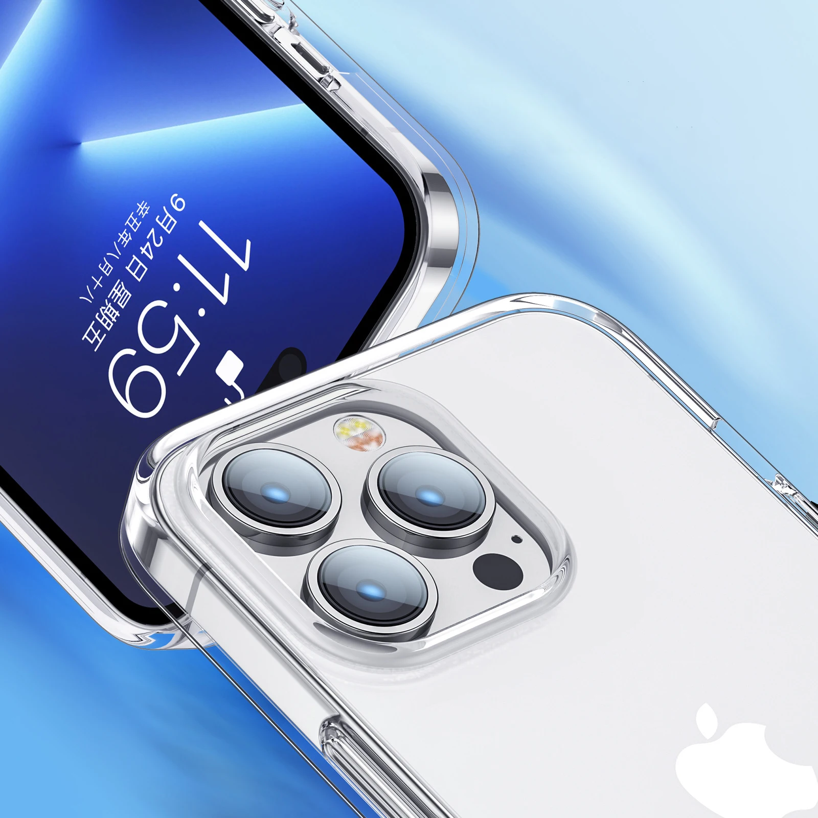 Custodia trasparente per telefono per iPhone 14 Plus 13 12 11 Pro Max custodia morbida in Silicone su iPhone 11 12 13 14 Plus Pro Max Cover posteriore