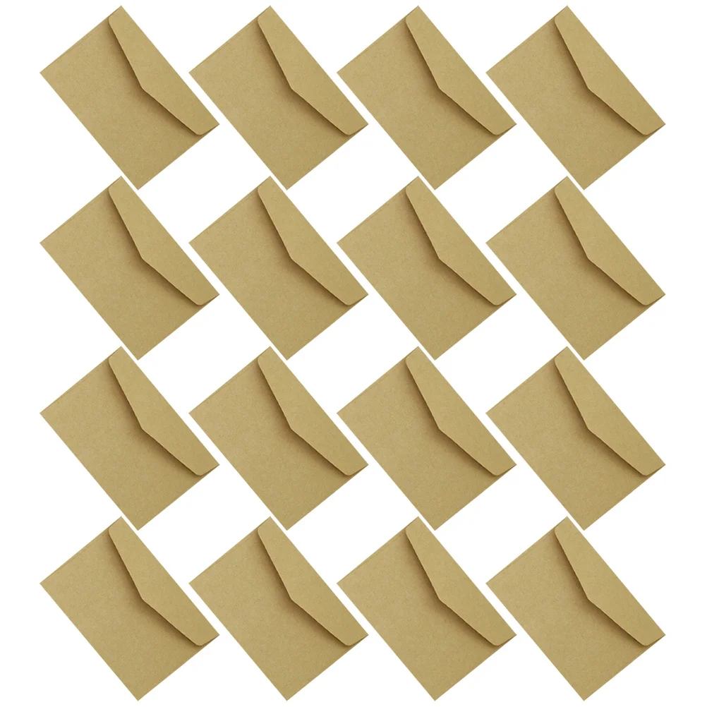 

100 Pcs Vintage Envelope Fancy Envelopes Kraft Invitation Brown Mini Paper Small Storage