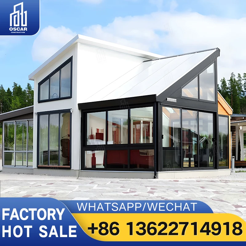 Aluminum Sunroom DIY Kits for Patio Enclosure Conservatory Glass Room Garden Room Home Office Pool House Solarium Greenhouse Gaz