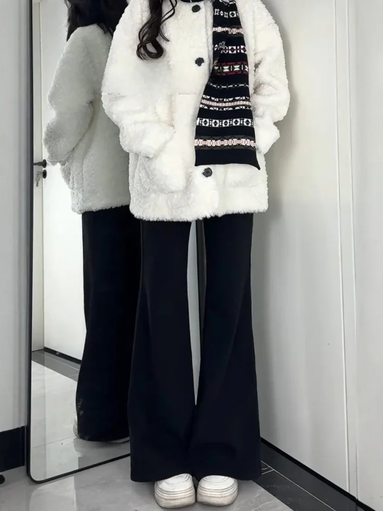 ارتفاع الخصر Fce اصطف متوهج الجينز المرأة بسط Bootcut الدنيم السراويل عارضة Sle خمر Waed مريحة للتنفس #3