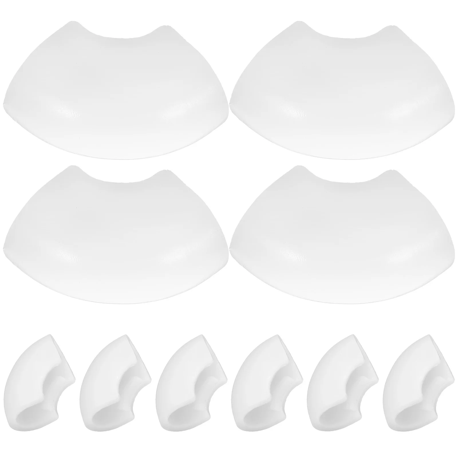 10 قطعة منصات القدم كرسي البلاستيك الإبداعية على شكل الساق يغطي عدم الانزلاق حافظات الأرضية منصات الأثاث للأرضيات الصلبة