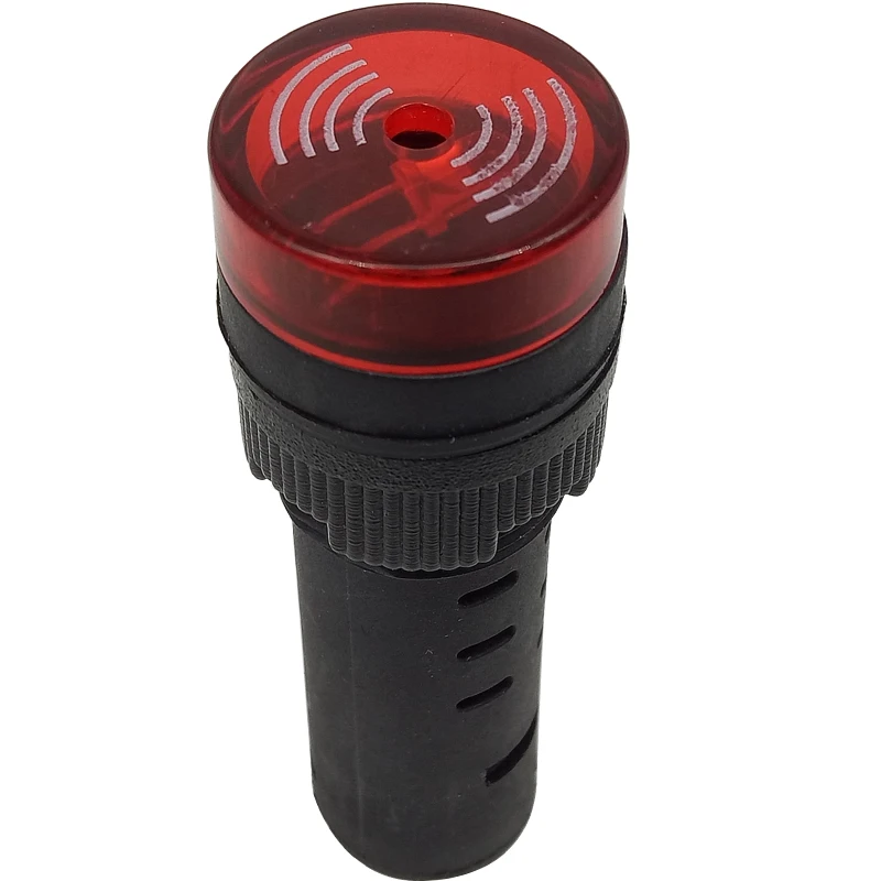 1PC AD16-16SM 12V 24V 110V 220V 16mm Flash Signal Light Red LED Active Buzzer Beep Alarm Indicator Red Green Yellow Panel Mount