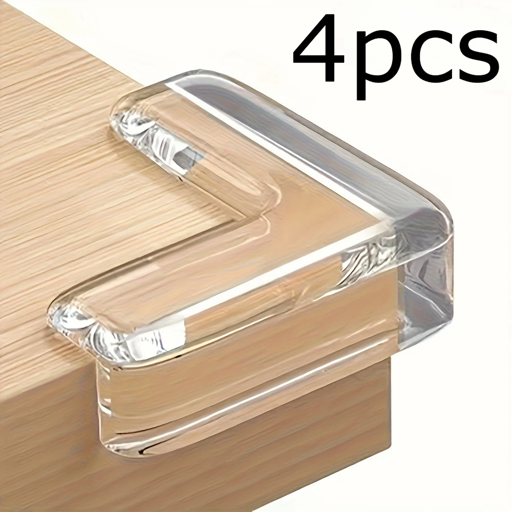 4/8/12-teiliges transparentes Silikon-Eckenschutz-Set, sichere Kantenschutz für Steckdosen und Tischecken