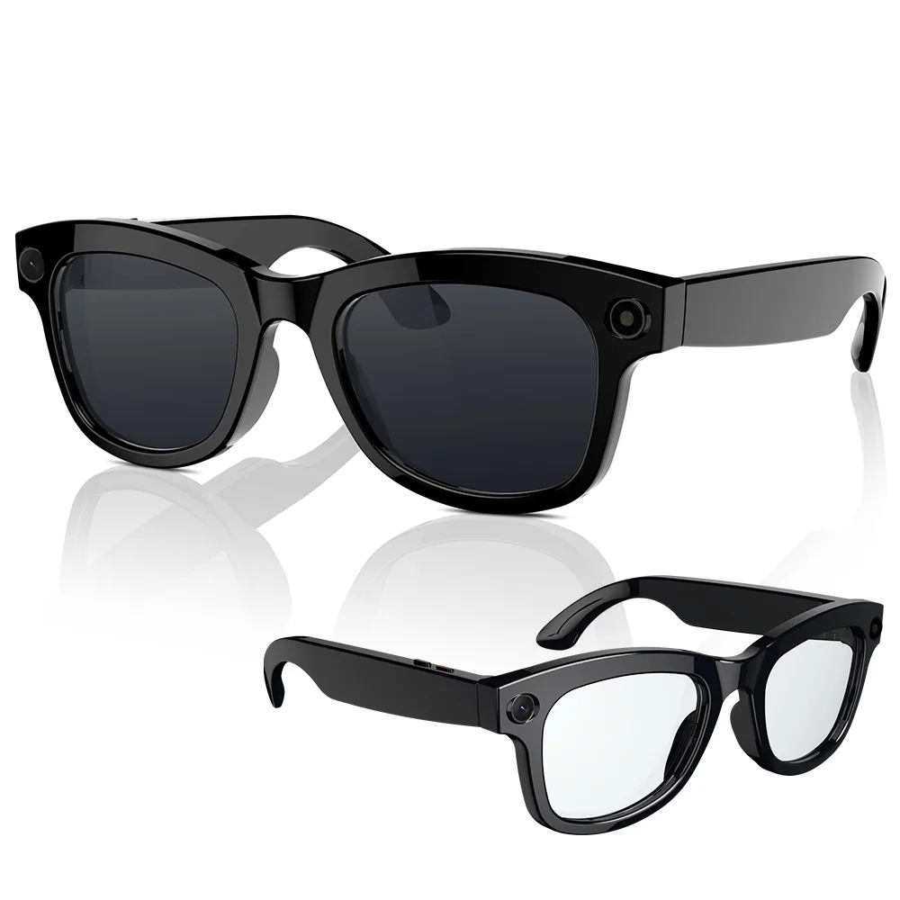 

Smart Camera Glasses Support Prescription Glasses AI Shooting Camera HD 800MP Photo Recording Voice Call Translation Glasses