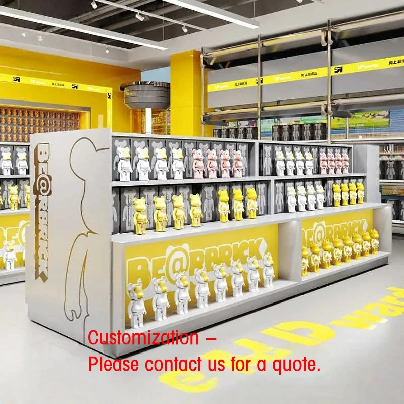 custom.Plush Toys Display Stand Wooden Glass-Back LED-Lit Heavy Duty Multi-Layer Cubical Varnished Customiza