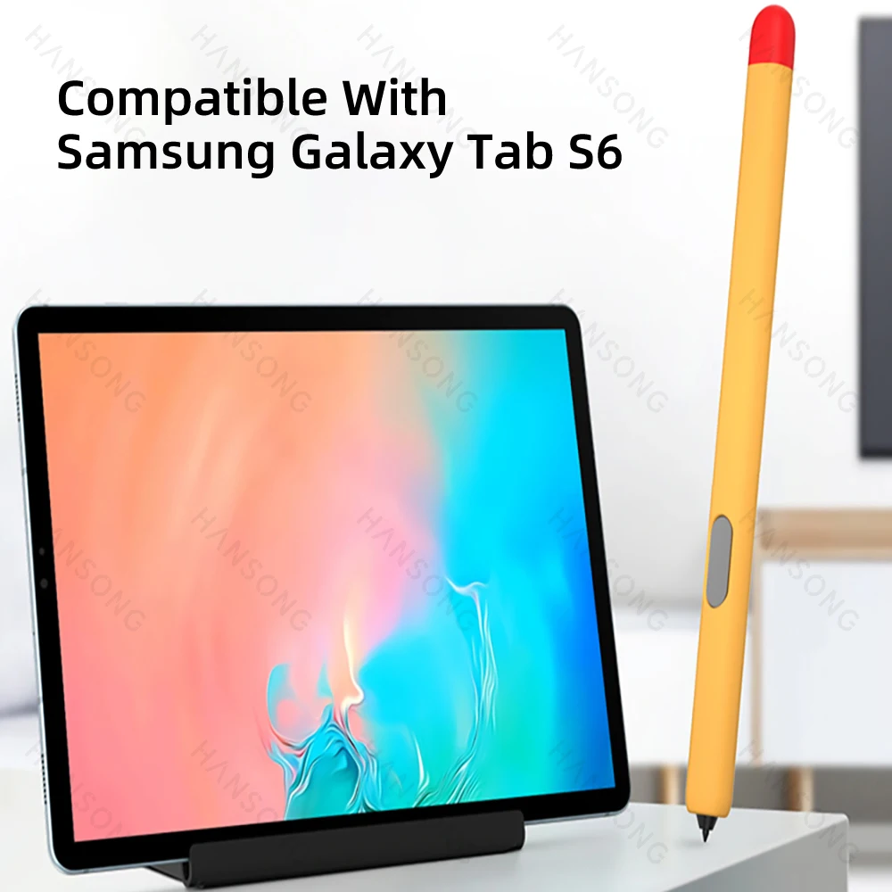 Силиконовый чехол для Samsung Galaxy Tab S Pen, чехол для Samsung Tab S7/S7 Plus S8/S8 Plus S6 Lite, нескользящий защитный чехол