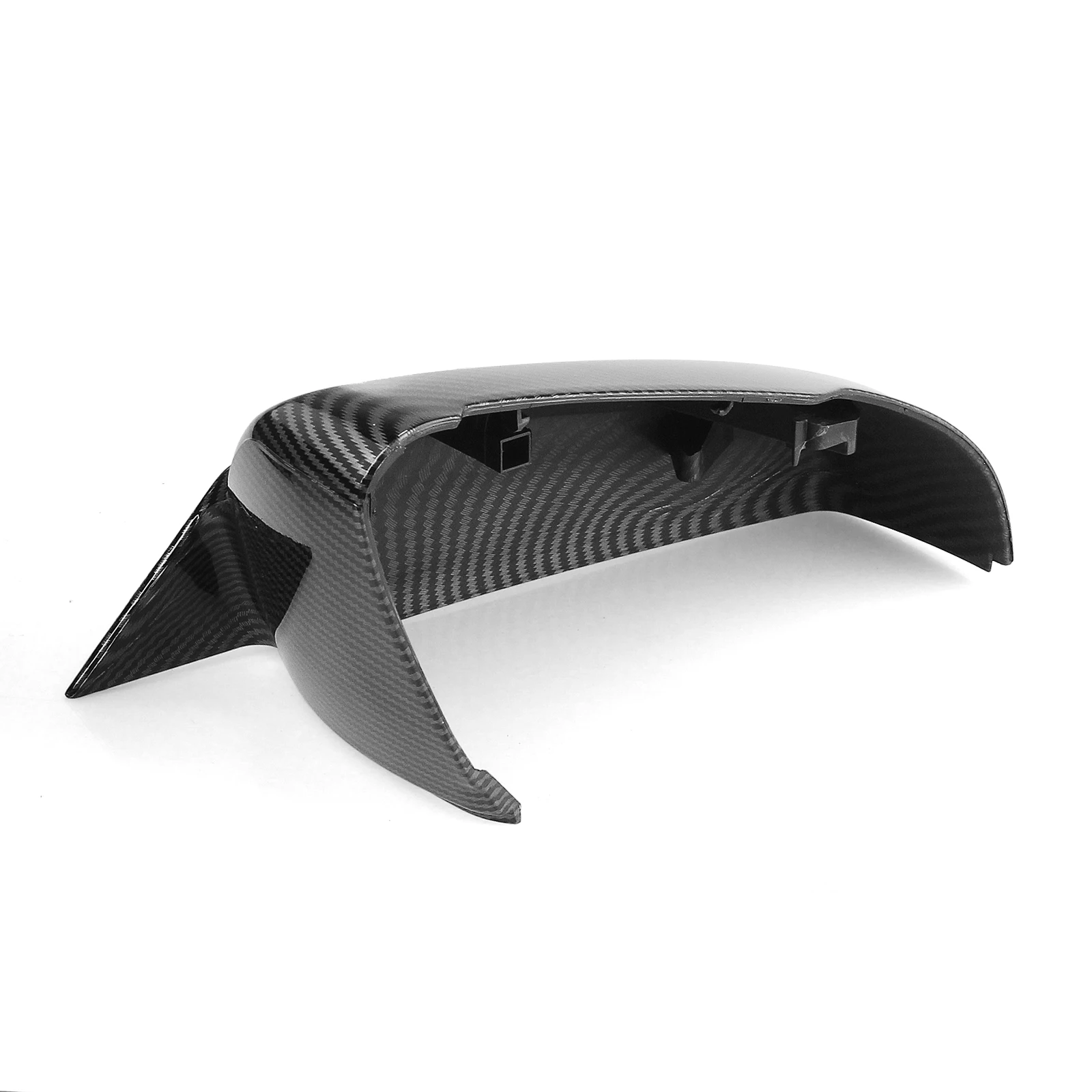 

For Cadillac CT5 CT6 2019-2024 Rearview Side Mirror Cover Glossy Black/Carbon Fiber Look Rear View ​Mirrors Side Cap Shell Trim