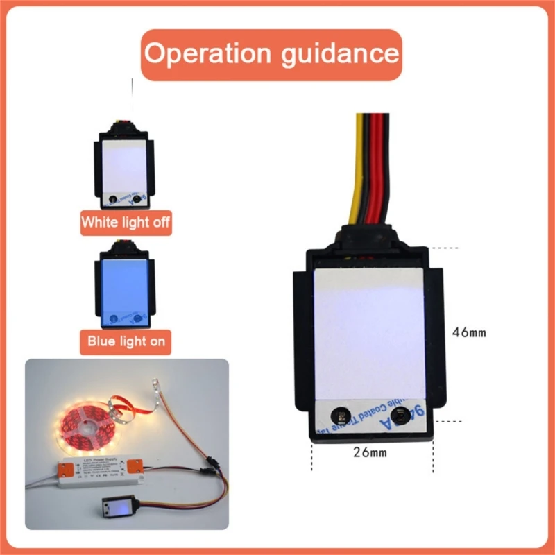Q1JB Hand Activates Control Fog Resistant Plastic Switches 12V 5A for Bathroom image 6
