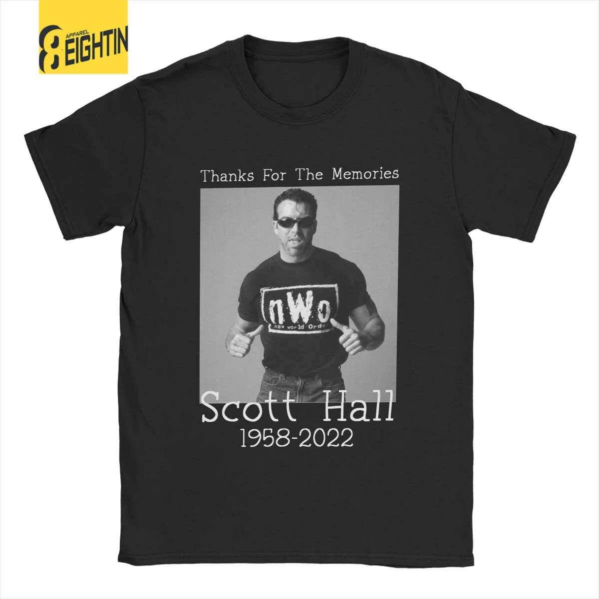 Men Razor Ramon Scott Hall T Shirt Wrestling Legend 100% Cotton Clothing Short Sleeve Round Neck Tee Shirt Printed T-Shirt