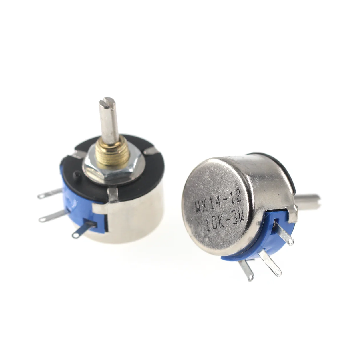 1pcs WX14-12 3w Single Coil gewickeltes Potentiometer ohne Verriegelung 470 Ohm 1k 2 k2 4 k7 10k Lap Wirewound Potentiometer