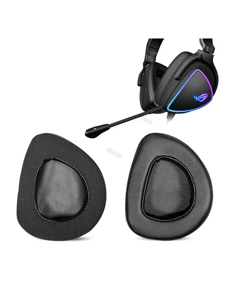 Cuscinetti auricolari in pelle proteica di ricambio per cuffie da gioco ASUS ROG Delta Aura Sync USB-C