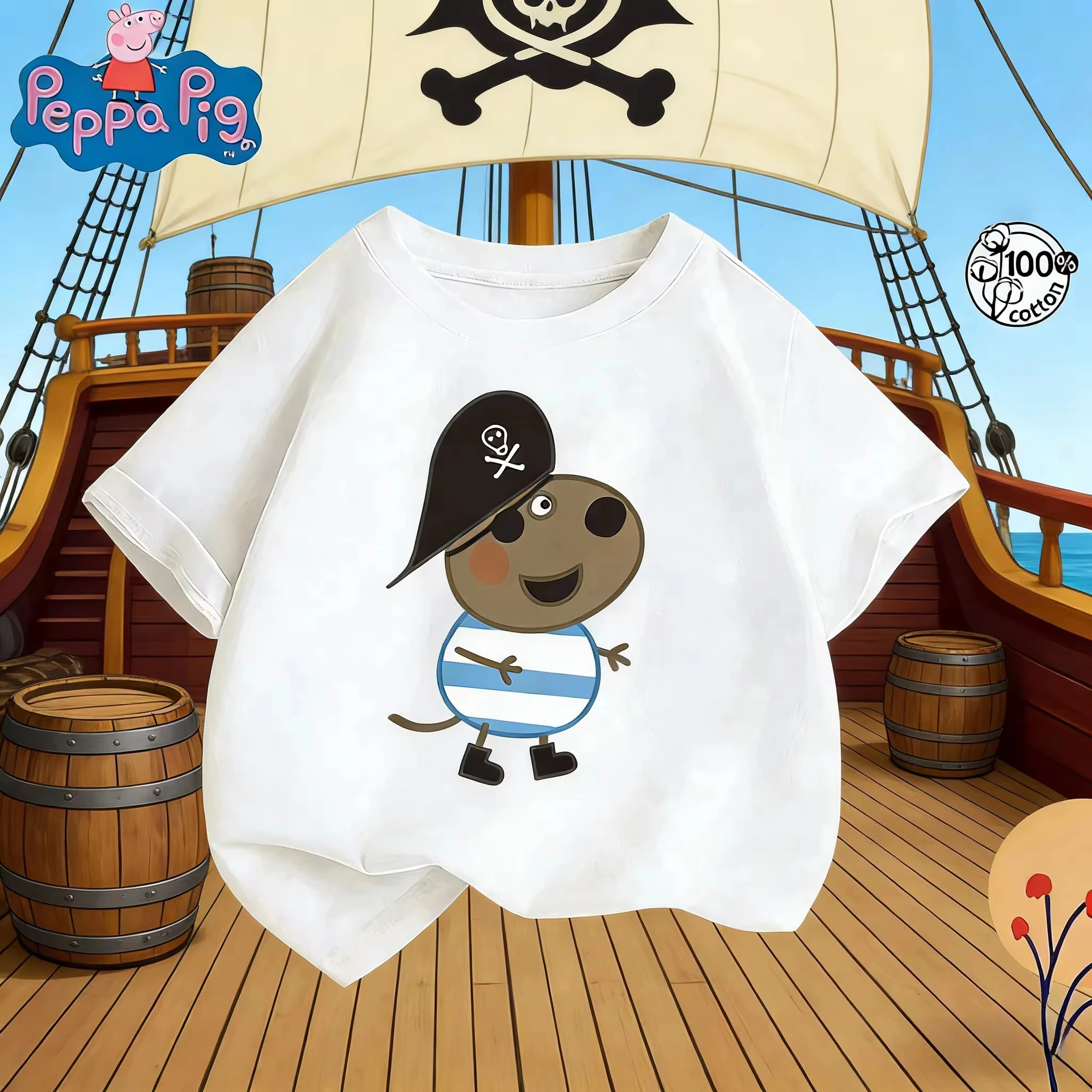 Ropa Infantil Cómoda y a la Moda de la Marca Hasbro con Estampado Gráfico de Peppa Pig 2026 para Niños y Unisex