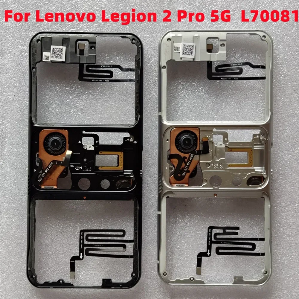 Replacement Original Middle Frame with Flex Cable For Lenovo Legion 2 Pro 5G L70081 2Pro Front LCD Plate Chassis Bezel Housing