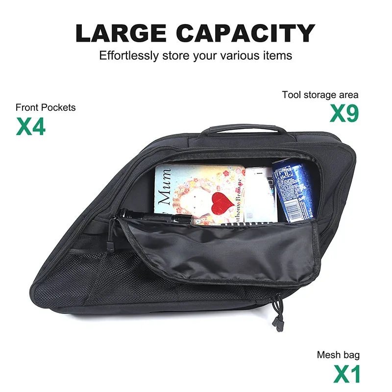 For Land Rover Range Rover Vogue 23-24 Oxford Cloth Black Car Trunk Storage Box Bag Cargo Tools Tidying Package Car Accessories