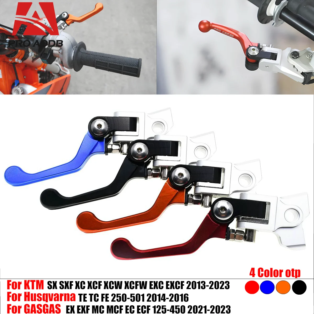 

For KTM SX SXF XC XCF XCW XCFW 125-500cc 2014-2023 For Husqvarna TE TC FE Premium Durable Motorcycle CNC Brake-Clutch Lever