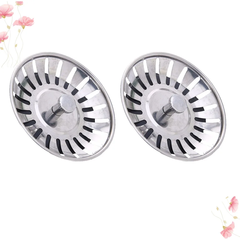 

2pcs Sink Filter Water Drain Strainer for Kitchen Sink Stopper Strainer Drain Plug Waste Water Filter Basin Drainage Tool