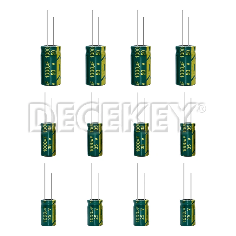 10pcs/lot Low ESR/Impedance high frequency 25V 35v 50v 1000UF aluminum electrolytic capacitor Tolerance 20%