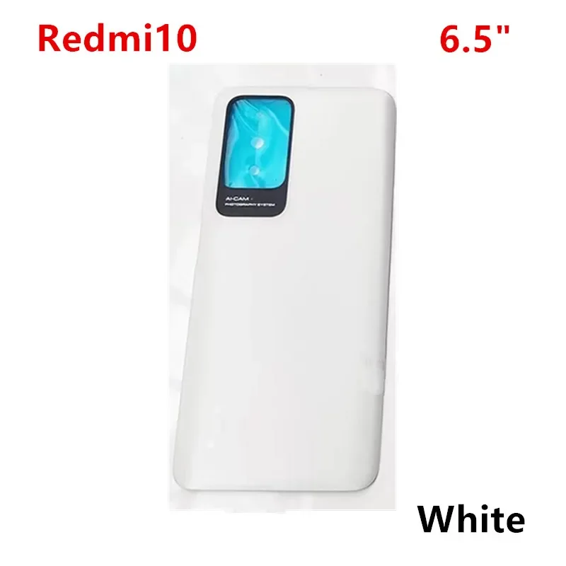 Redmi10 2021 2022 задняя крышка аккумулятора для Xiaomi Redmi 10/10 Prime задний корпус пластиковый корпус замена запасных частей для ремонта