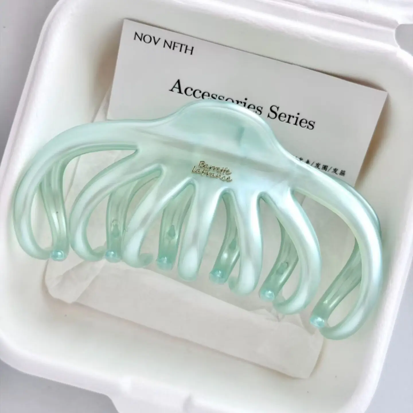 Korea Large Colorful Jelly Pumpkin Hair Claws Clip  Women Elegant Big Hair Back Of Head Coiled Shark  Ponytail Clip Accessories - view 6