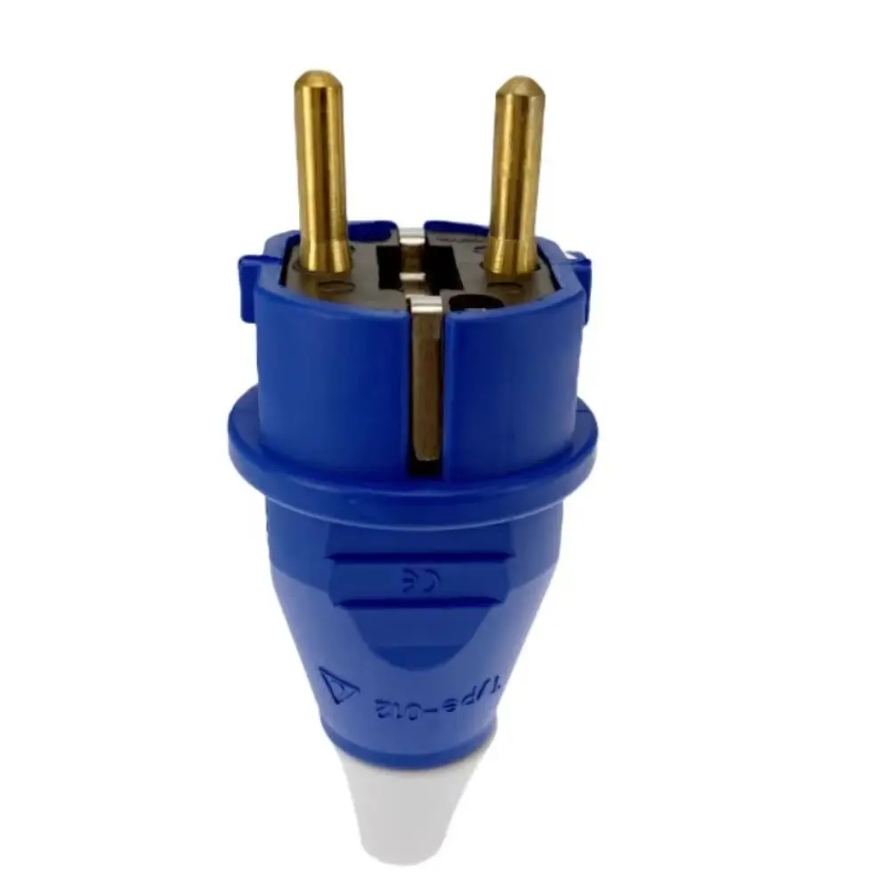 2024 قابلة لإعادة الأسلاك الاتحاد الأوروبي ذكر التوصيل انفصال 2Pin محول مأخذ التوصيل IP54 تمديد الحبل أنثى Schuko