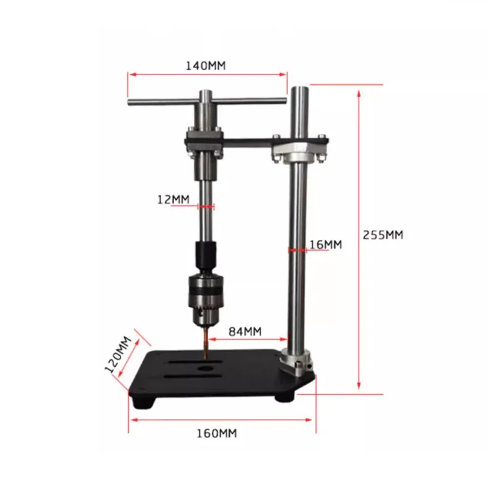 Manual Vertical Tapping Machine Handheld Adjustable Tap Wrench Desktop Wrench Extended Ratchet Rocking Probe Arm 1.5-10MM