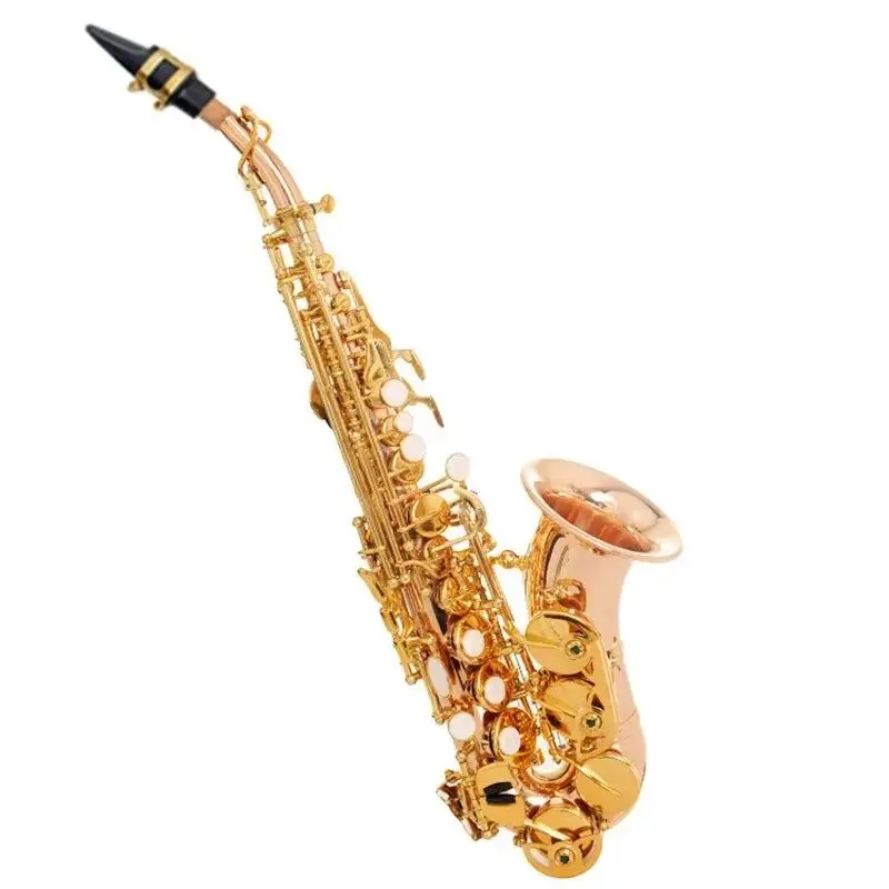 

Phosphor bronze original 54 one-to-one structure B-key bending treble saxophone gold-plated key professional saxo soprano