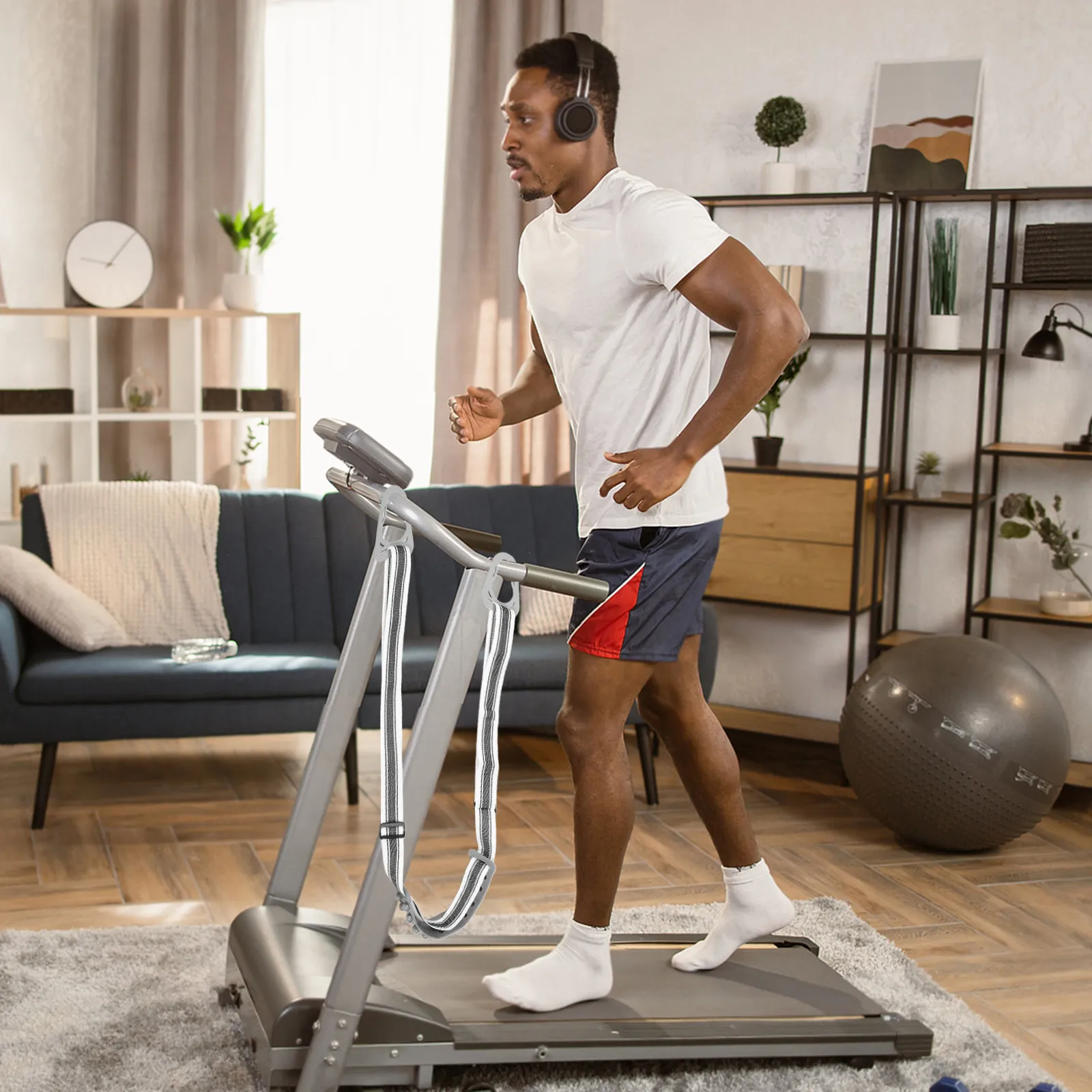 

Back Massage Vibration Belt for Home Workouts Toning and Recovery Massager Belt for Vibration Platform Office Gym Equipment