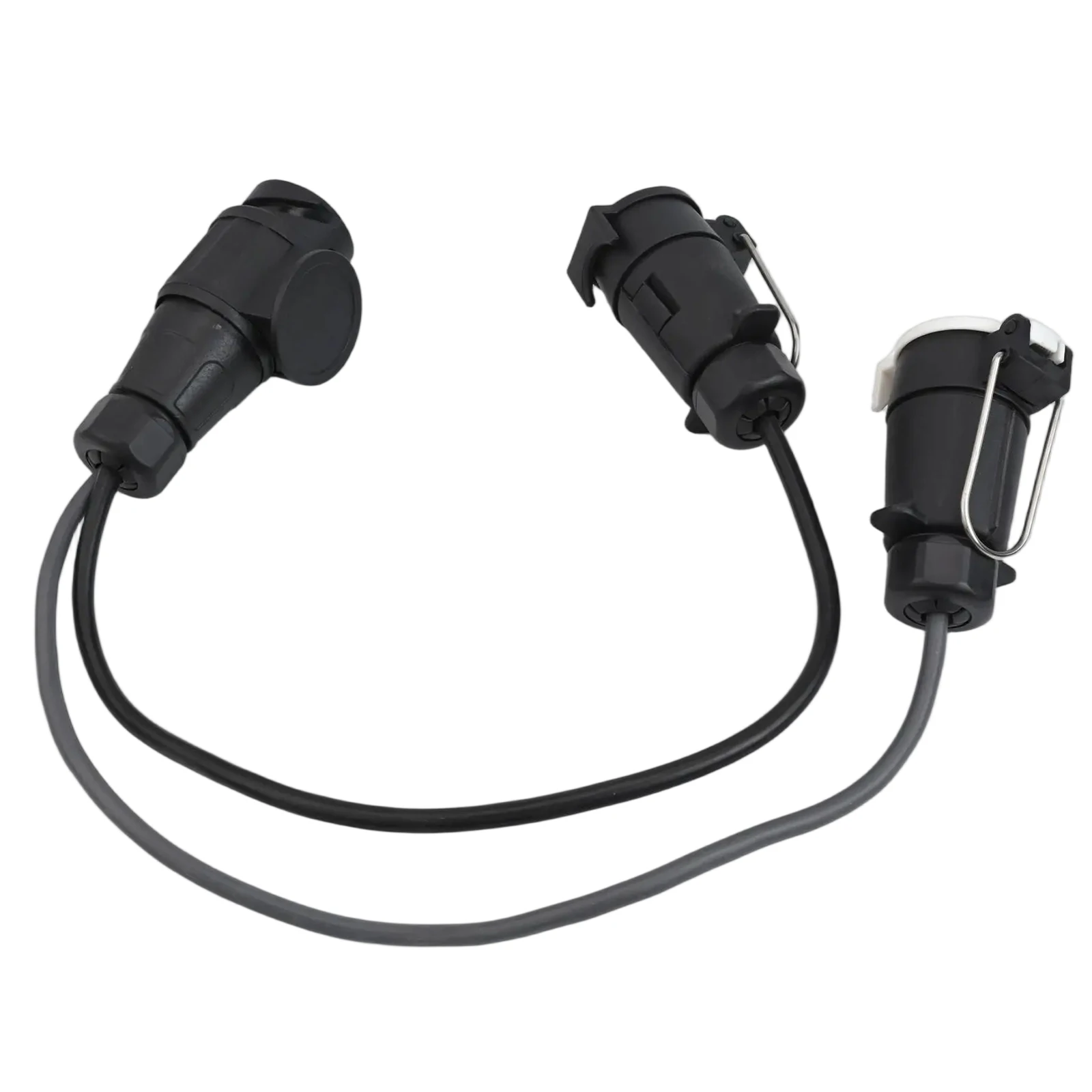 

Черный 7-контактный адаптер для прицепа, износостойкие материалы, стандартная модификация автомобиля, подключение к прицепам для 13-контактного фаркопа