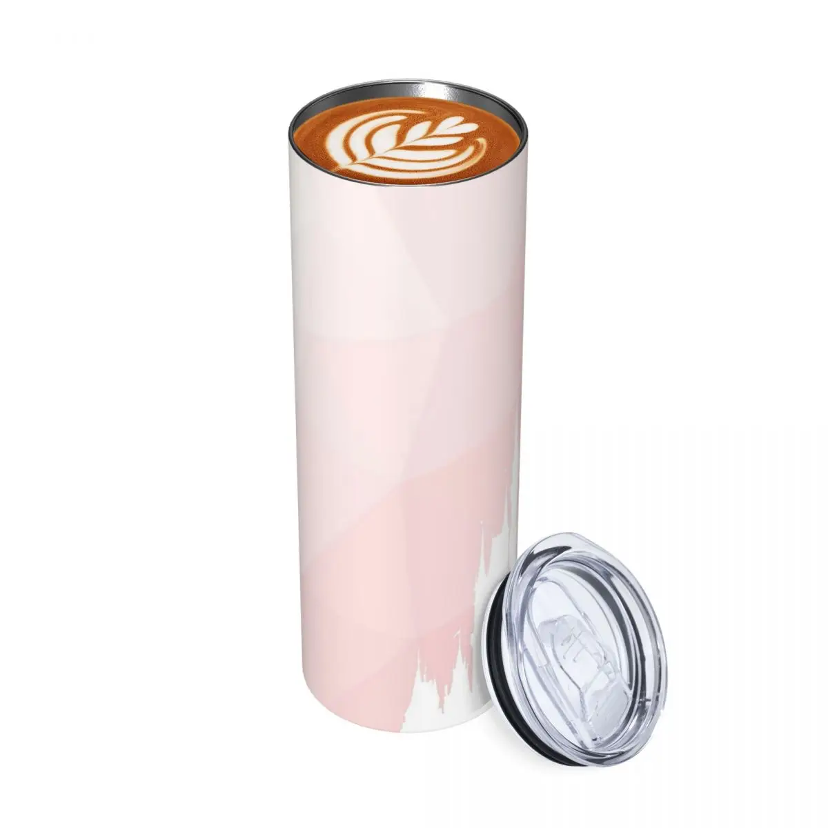 Geometric Magic Castle Silhouette Millennial Pink Stainless Steel Tumbler Vacuum Mugs Thermal Cold Bottle Straws With Lid 20oz