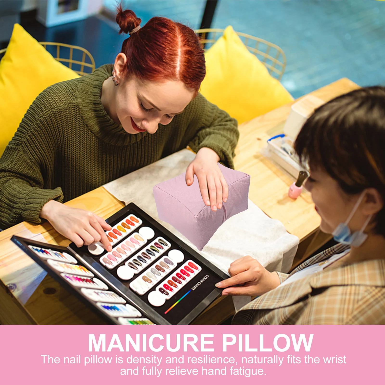 

1Pcs Manicure Hand Pillow Wrist Cushion Supple Comfortable Portable Nail Salon Accessory Hand Resting Pad Nail Art Tool