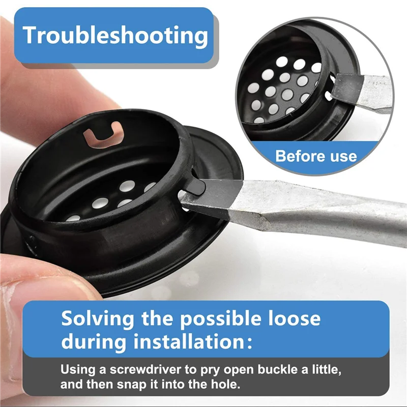 

A69eair Vent Louver, 100Pcs 35Mm Stainless Steel Round Mesh Hole Circular Soffit Vent For Wardrobe Drawer Bookcase Kitchen