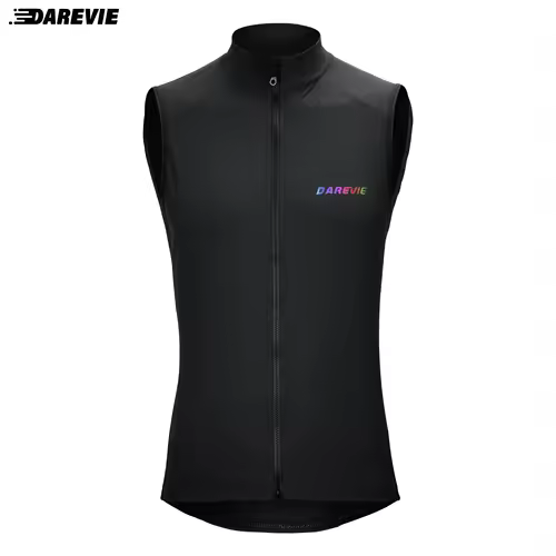 DAREVIE Cycling Vest Windproof Cycling Wind Gilet Waterproof 2 Way Zippers Cycling Windbreaker Back Zipper Pockets Men Women - Image 7