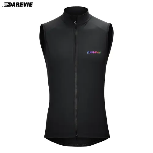 DAREVIE Cycling Vest Windproof Cycling Wind Gilet Waterproof 2 Way Zippers Cycling Windbreaker Back Zipper Pockets Men Women - Image 7