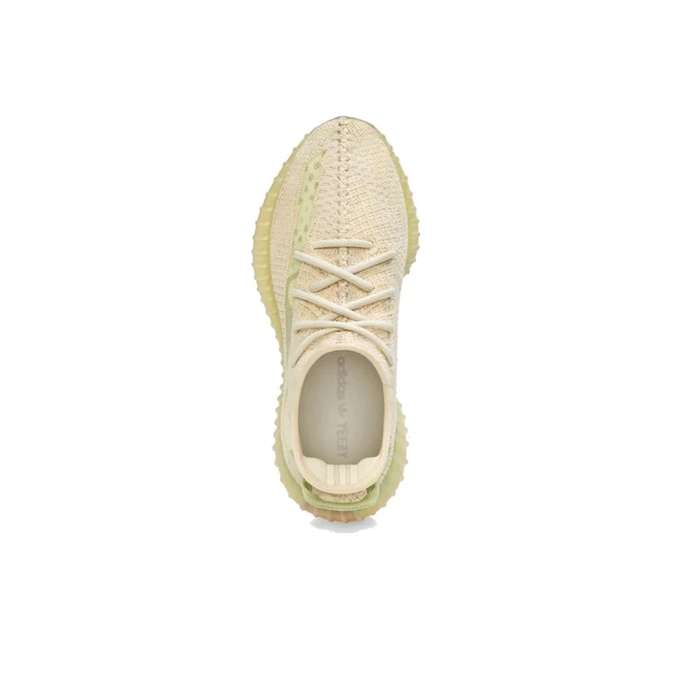 Adidas Originals Yeezy Boost 350 V2 Low top Casual Shoes Unisex Linen Yellow FX9028-2020 view 4
