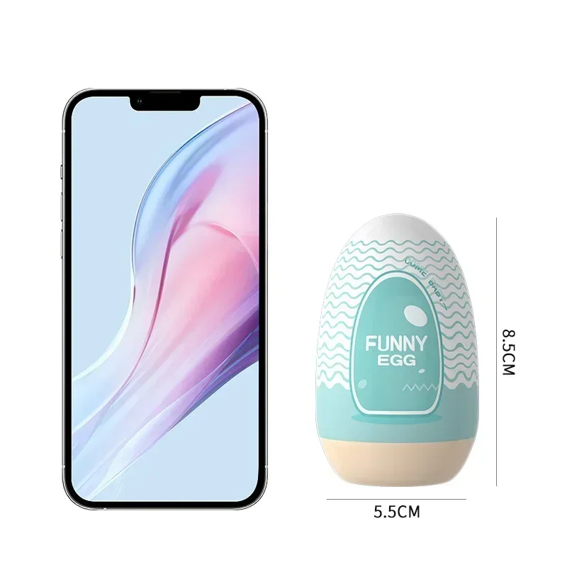 Egg Portable Stimulator Penis Massager Soft Rubber Adult Sex Toys for Men Realistic Vagina Pocket Pussy Mini Cups Masturbator - Image 2