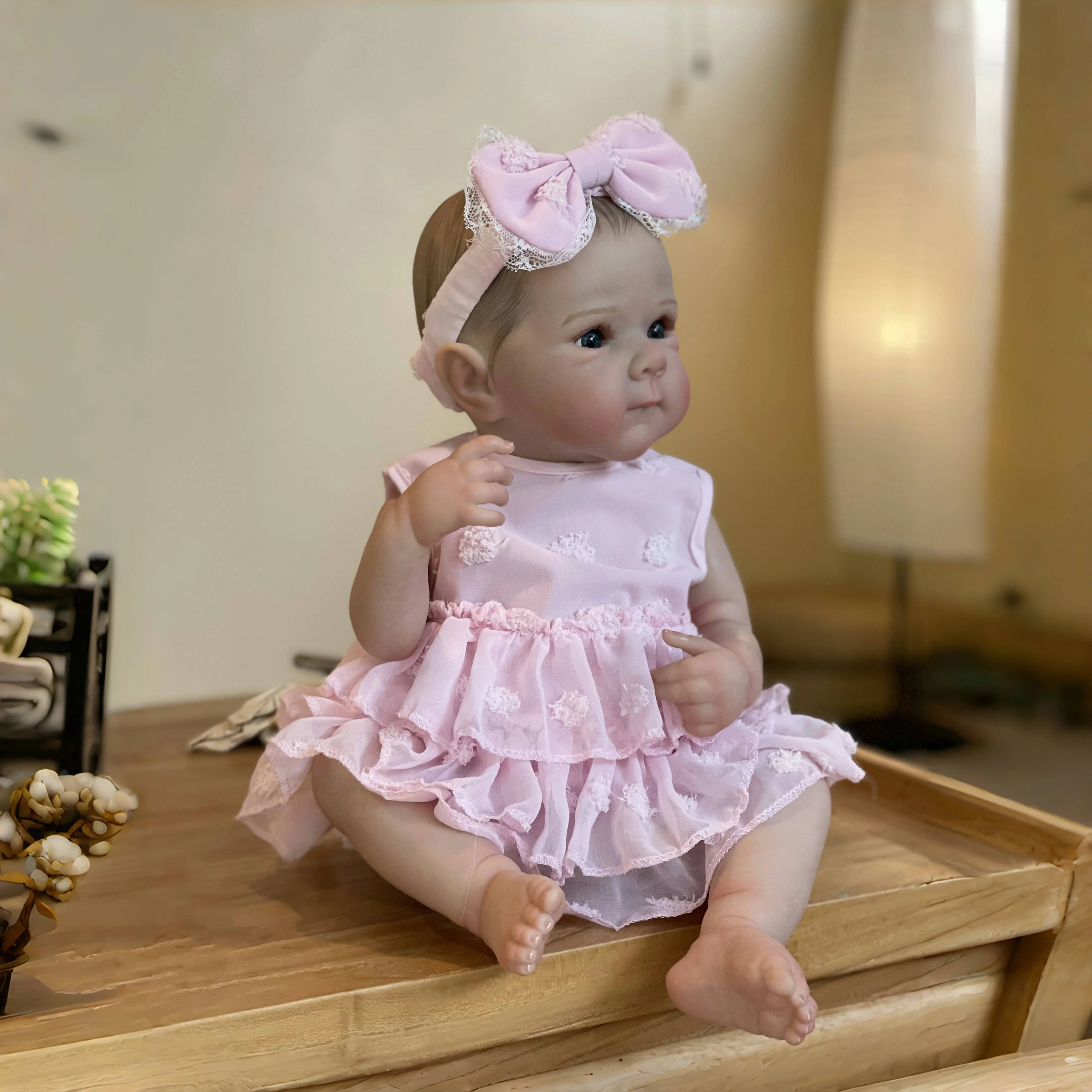 18 pollici Bettie Full Body Vinyl Girl Lavabile Reborn Baby Doll con capelli realistici dipinti Bebe Reborn Giocattoli di Natale