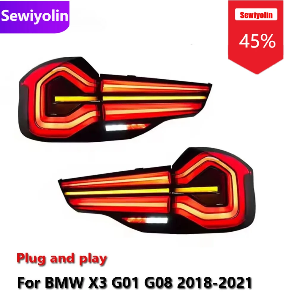 

Car DRL Acesssories Tail LED Light for BMW X3 G01 G08 2018-2021 DRL Fog Rear Trailer Lamps Turning Signal Plug and Play