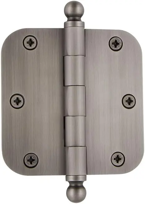 Nostalgic Warehouse Ball-Tip Residential Door Hinge with Radius Corner