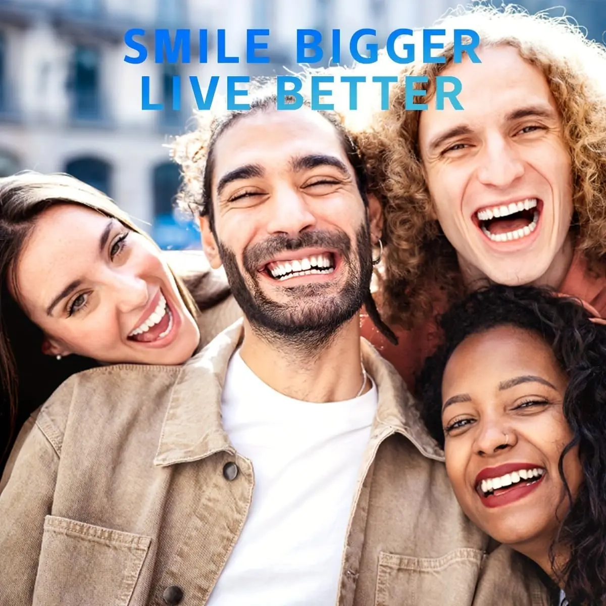 

Sensitive Teeth Whitening Strips- Professional Enamel-Safe Formula, Fast Stain Removal for Coffee Drinkers &amp