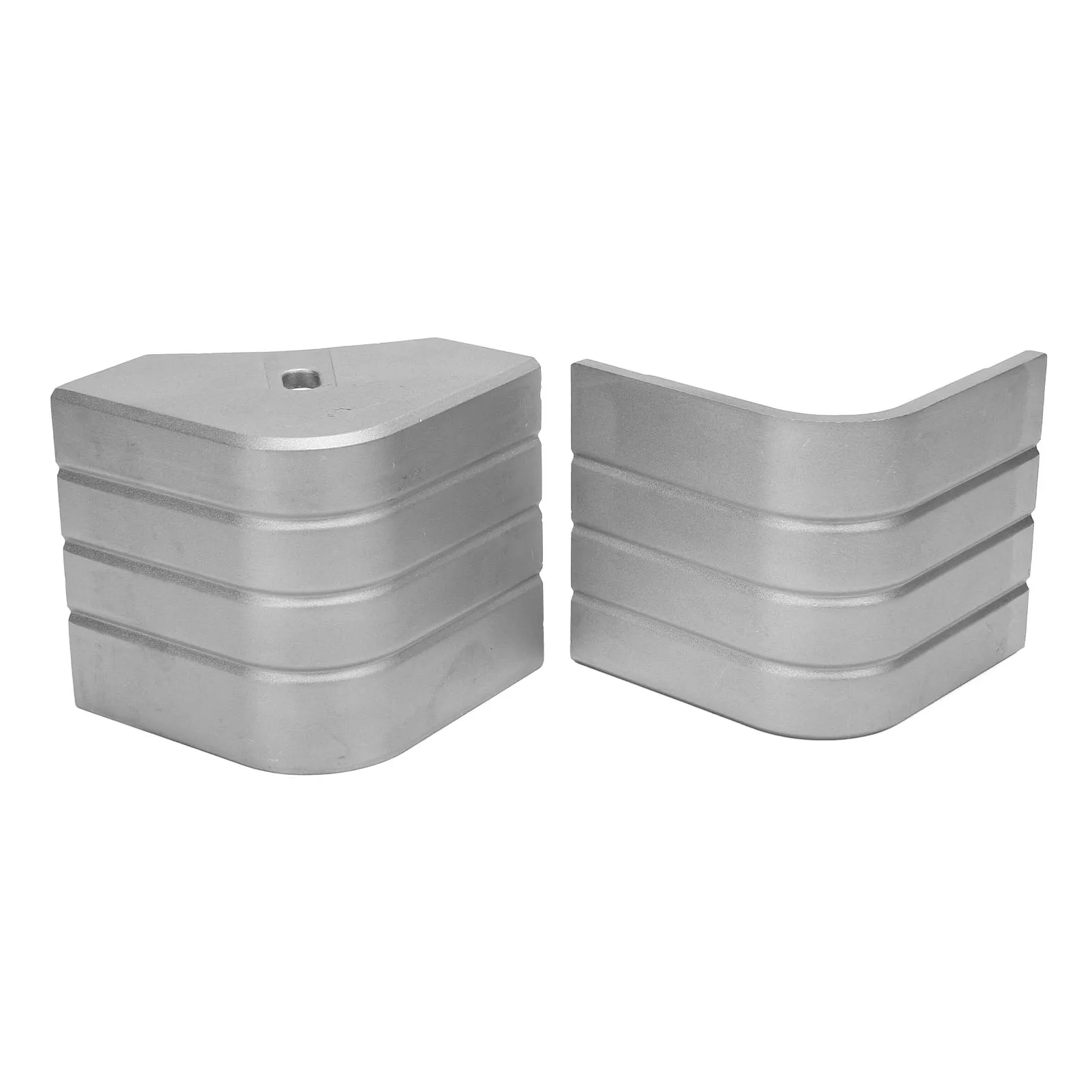 

2 Pack Deck Pontoon Corner Deck Corner Aluminum Height 3 1/8in To 3 3/16in Top 3 1/8in To 3 3/16in for 90 Deg Rounded Corner