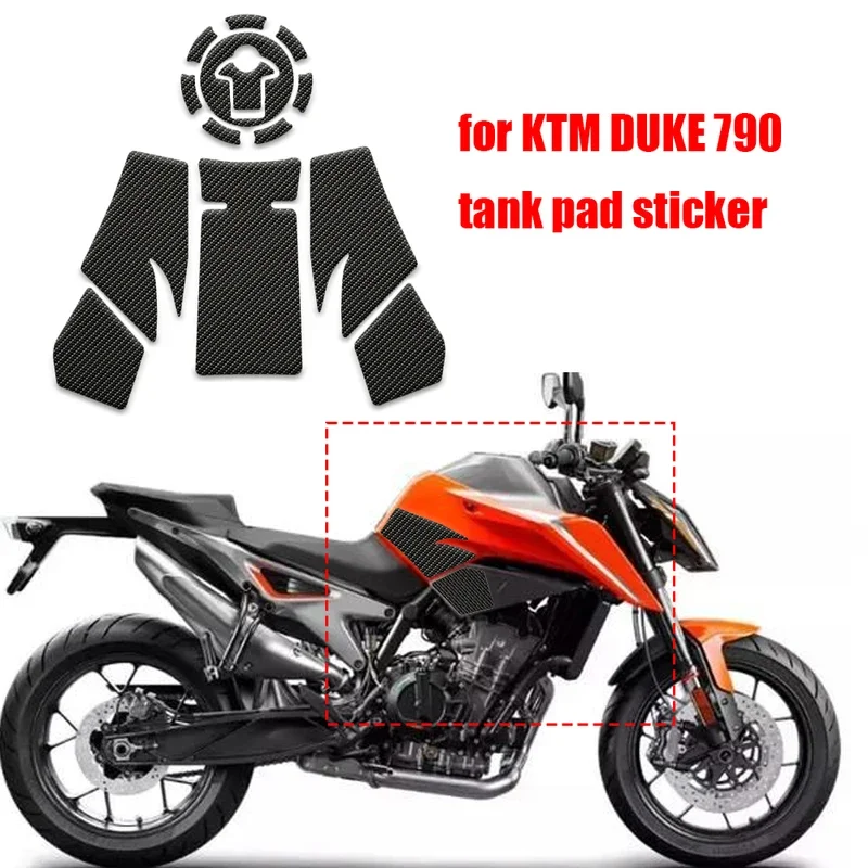 

Для KTM DUKE 790 2020-2022 3 м защита мотоцикла от царапин липкая наклейка на топливный бак Pad защитная крышка