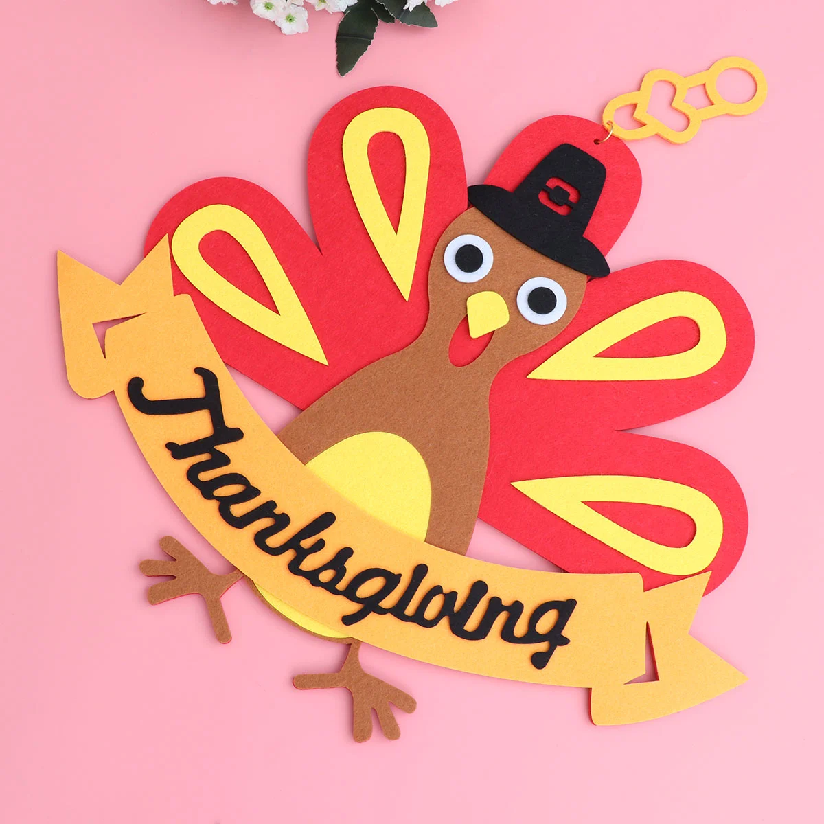 

Thanksgiving Wall Hanging Pendant Party Door Decorate Turkey Decoration Decorations