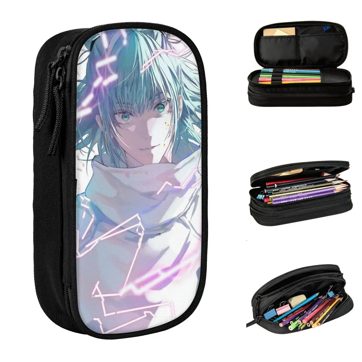 

Fashion Kashimo Hajime Jujutsu Kaisen Pencil Case Pencilcases Pen Box for Student Large Pencil Bags School Supplies Cosmetic