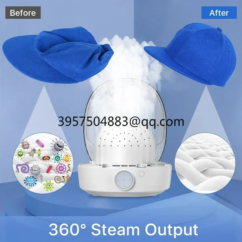 Automatic Cap Cleaner with steam steam Cleaning&Ironing and Drying for Bucket hat Baseball Cap,hat Cleaner&Dryer