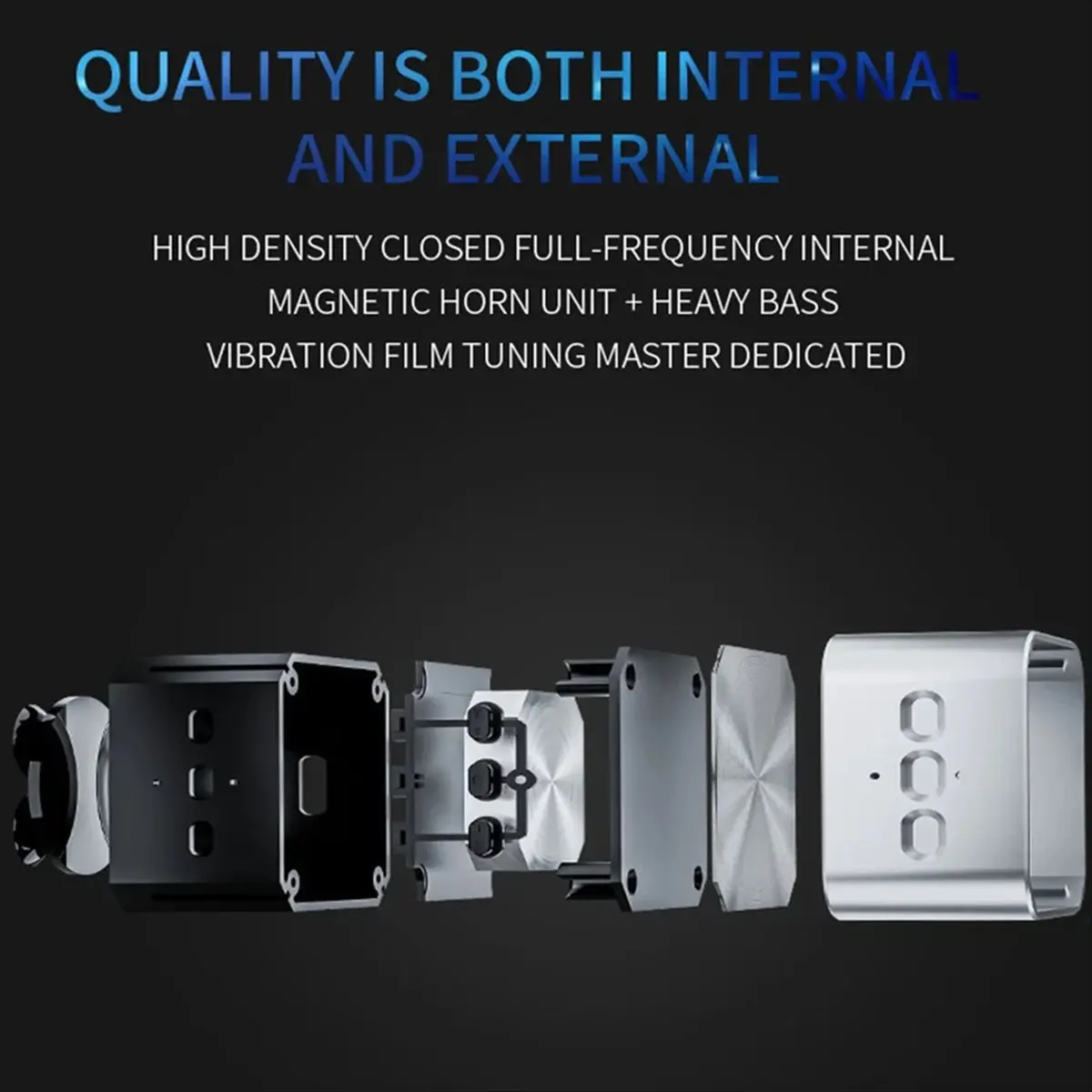 Bone Conduction Bluetooth Speaker with FM Radio Resonant Audio Speakers Wireless Stereo Sound Speaker Silver